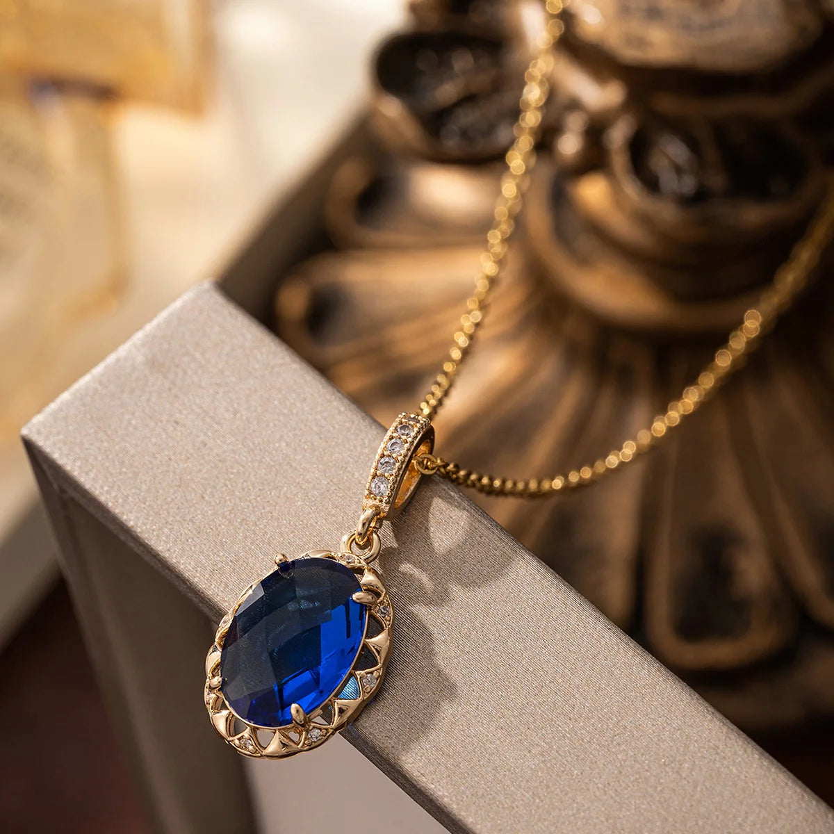 APRILANDYU Gold Plated Copper Jewelry Set for Women