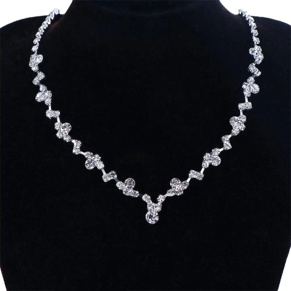 Accessories Jewelry Earring Necklace Crystal Jewelry Set Bridal