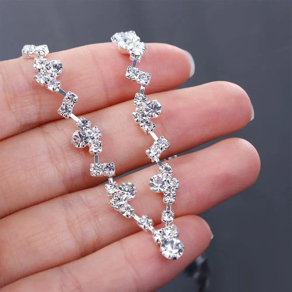 Accessories Jewelry Earring Necklace Crystal Jewelry Set Bridal
