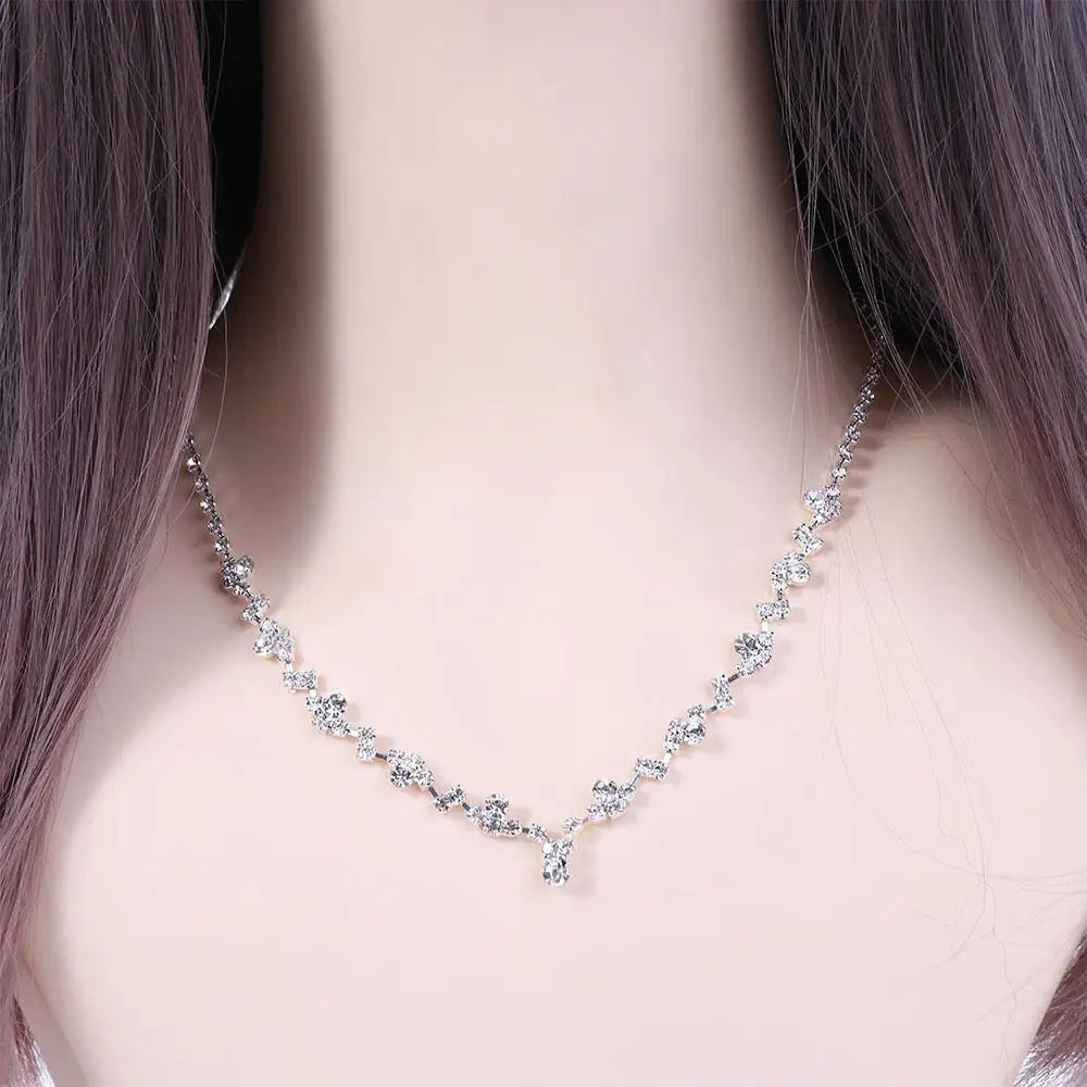 Accessories Jewelry Earring Necklace Crystal Jewelry Set Bridal