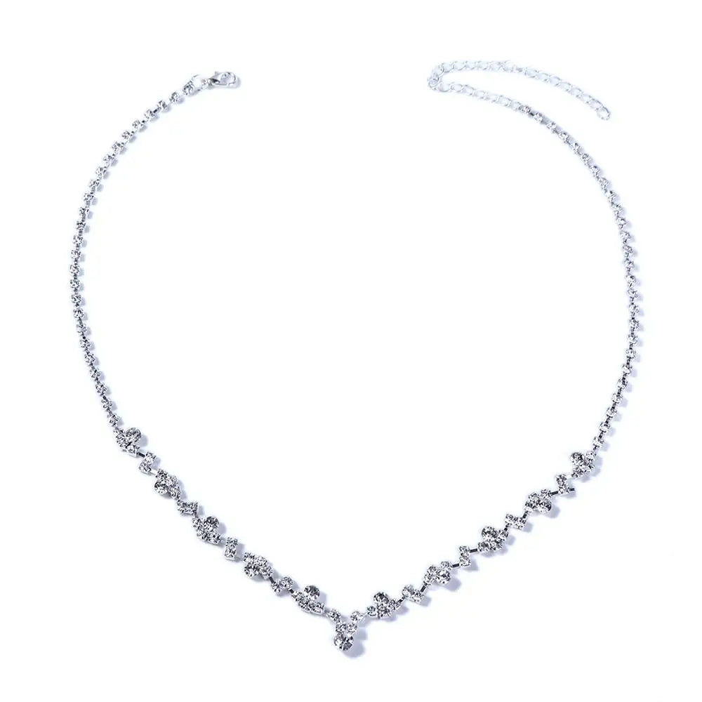 Accessories Jewelry Earring Necklace Crystal Jewelry Set Bridal